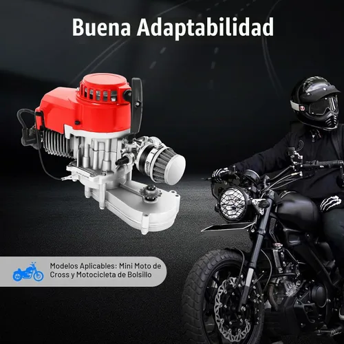 Vista 6 de Kit de motor de bicicleta de 2 tiempos de 49 CC, motor de bicicleta motorizada a gasolina a gasolina, juego de motor de bicicleta de bolsillo, mini