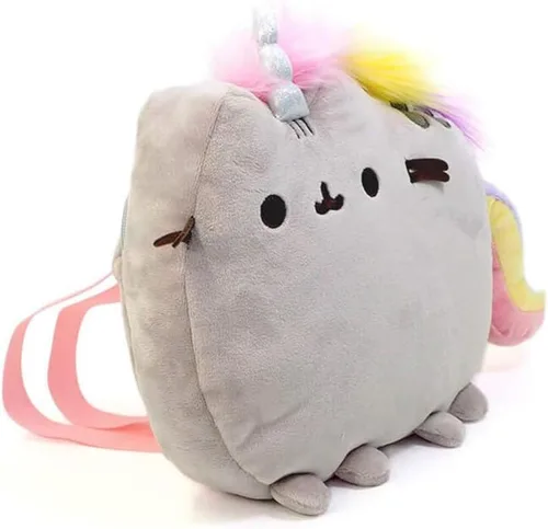 Vista 3 de GUND Pusheen Pusheenicorn Mochila de Animal de Peluche Relleno Unicornio Gato, 13