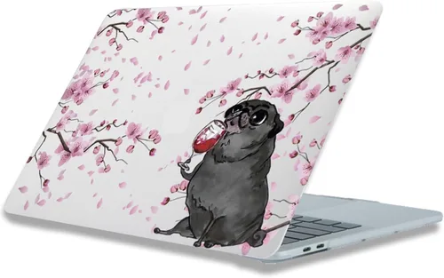 Vista 24 de Funda compatible con MacBook Air de 15 pulgadas M5 M4 M3 M2 2023 Negro (Black Lace)