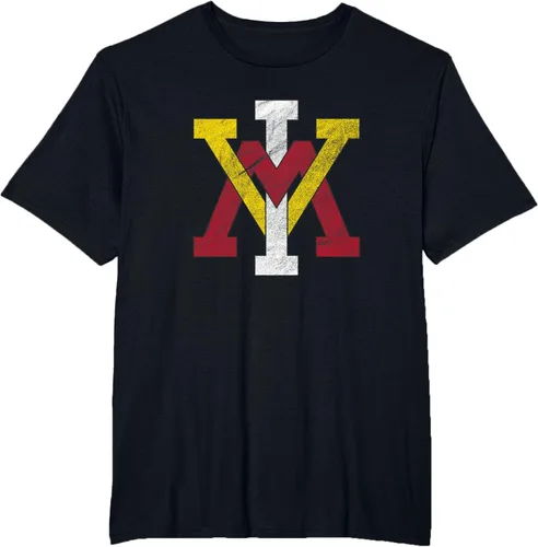 Vista 26 de Virginia Military Institute Camiseta VMI Keydets Distressed Primary, Negro