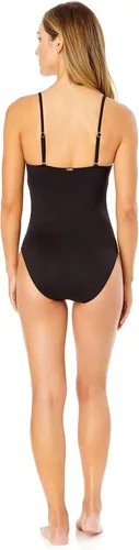 Vista 30 de Anne Cole Maillot Solid traje de baño de una pieza para mujer