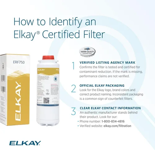 Vista 3 de Elkay Watersentry Plus - Filtro de repuesto residencial ERF750-1 cada uno