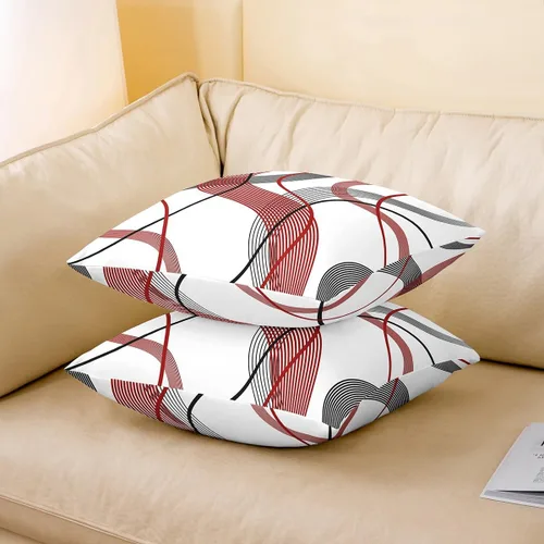 Vista 10 de Guitar Print Double Sides Print Pillow Covers 16"x16",Music Themed Bass Instruments Pillowcase Soft Square Cushion Cases,Rustic Music Score Note