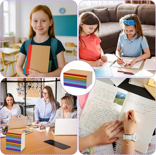 Vista 7 de 20 Pack A5 Notebooks Bulk, 8.3 x 5.5 inch Ruled Lined Kraft Composition Notebooks Bulk 10 Color Soft Cover Travel Journals for Students Classroom