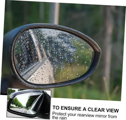 Vista 5 de MENDX Car Rearview Mirror rain Eyebrow for J-eep Wrangler JL 2018 Car Rear View Mirror Rain Eyebrow Protector Cover Guard Sticker Auto Accessories