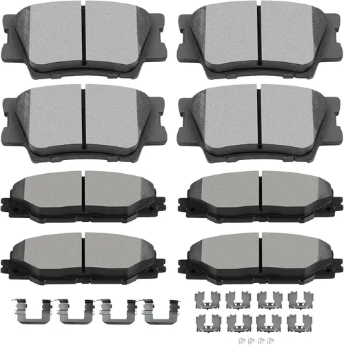 Vista 8 de D373 D374 SCITOO - Juego de pastillas de freno de disco para Honda Civic 1988-1989