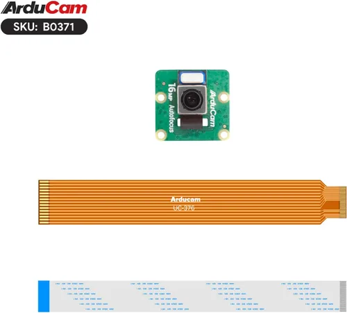 Vista 8 de Arducam Módulo de cámara de enfoque automático de 16MP para Raspberry Pi con carcasa ABS, IMX519 Cámara de enfoque automático de alta resolución