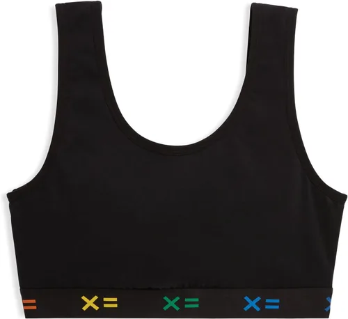 Vista 5 de TomboyX Essentials - Brasier suave para mujer, mezcla de algodón, cobertura completa, sin varillas, de bajo impacto con cuello redondo y sin relleno