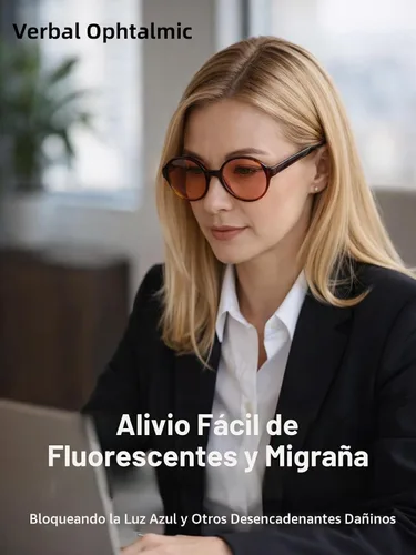 Vista 4 de FL-41 y FL-60 Migraña Sensibilidad Luz Azul Gafas Mujeres