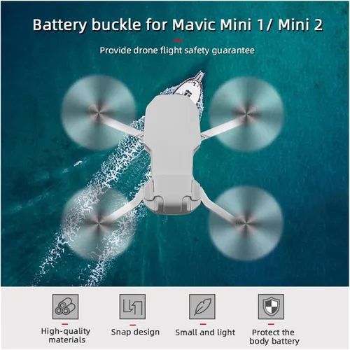 Vista 2 de SeiZed Batería evita que se caiga la hebilla para D-JI Mini 2/Mini 2 SE/Mavic Mini/Mini SE Drone tapa de batería Drones Accesorio