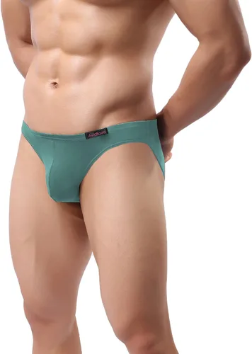 Vista 3 de Avidlove Ropa interior de bikini para hombre, calzoncillos de microfibra de tiro bajo, paquete de 4