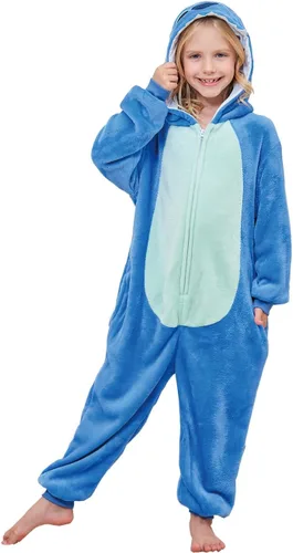 Vista 4 de Unisex Kids Animal Onesie Cosplay Costume Pajamas for Girls and boys
