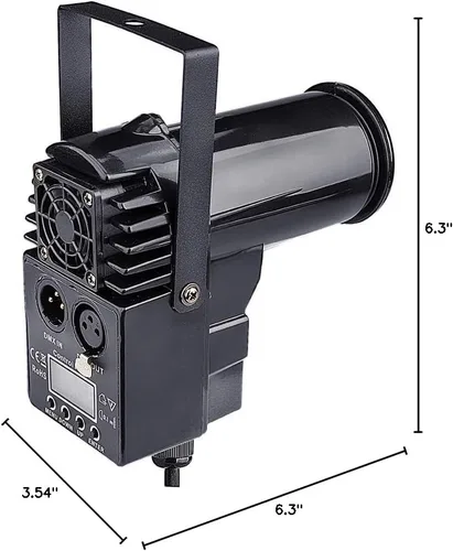 Vista 10 de la bola del disco de 12w RGBW enciende la luz de la bola del espejo, luces del punto del punto del disco del proyector de Pinpoint Dj Pinspot DMX