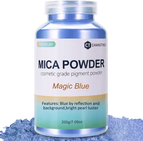 Vista 34 de CHANGTIKEJI Polvo de Mica, 24 Colores - 10g/Botella de Polvo de Pigmento Natural para Resina Epoxy, Fabricación de Jabón, Velas, Brillo de Labios