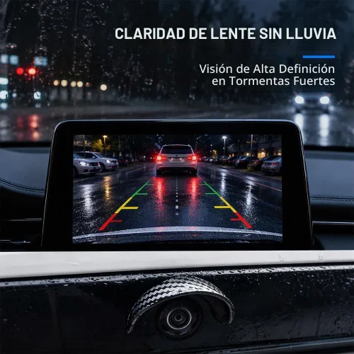 Vista 8 de Campana de lluvia de cámara de respaldo, cubierta impermeable de la lente