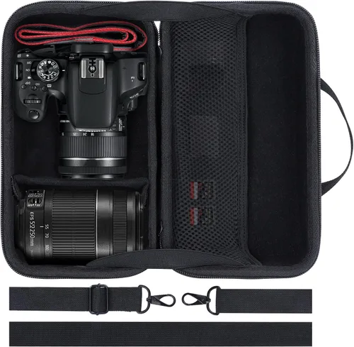 Vista 2 de Lebakort Funda de almacenamiento compatible con cámara Canon EOS Rebel T7 / T7i
