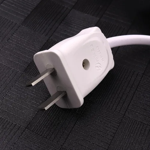 Vista 5 de 1 cable de luz colgante blanco E27 enchufe de bombilla a 2 clavijas con interruptor de encendido/apagado (cable de soporte de lámpara de 3M)