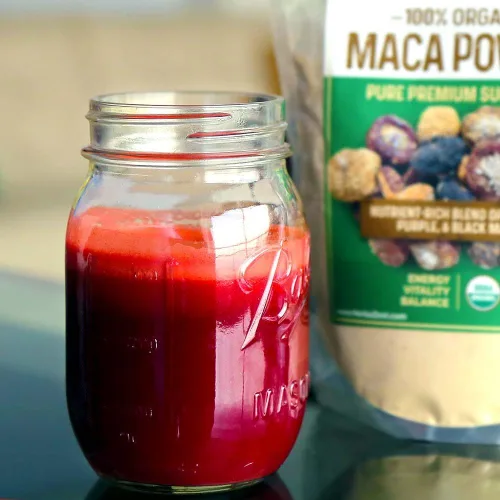 Vista 5 de HerbaZest Maca en polvo orgánico – 1 libra – Certificado USDA, vegano y sin gluten – Perfecto para batidos, jugos, hornear, yogur y cereales