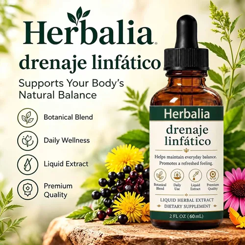 Vista 2 de Herbalia Drenaje Linfatico Gotas, Gotas de drenaje linfático, 2 FLOZ:1 Pc