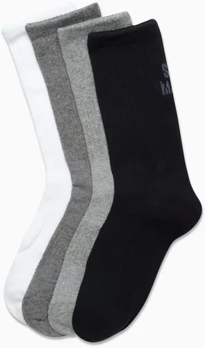 Vista 4 de Steve Madden Women's Socks Athletic Performance Running Socks Cushion Crew Socks for Women (4 Pack)