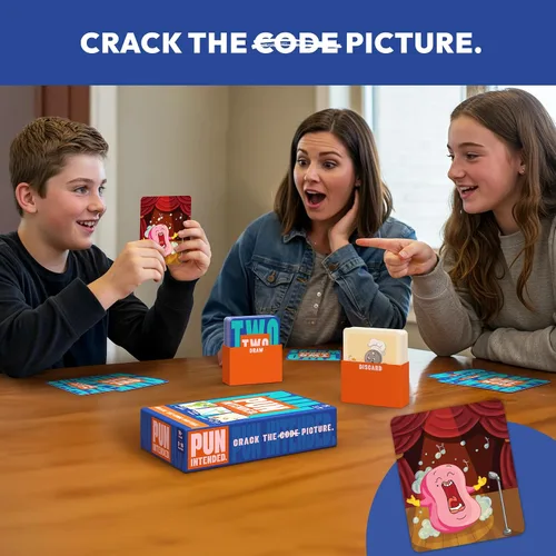 Vista 3 de Gouda Games Juego de cartas de adivinanzas para familias y adultos, diversión de juego de palabras de ritmo rápido, regalos para amantes