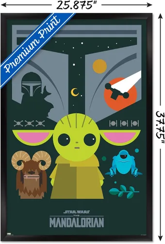 Vista 3 de Trends International 24 x 36 - Póster de pared de Star Wars: The Mandalorian