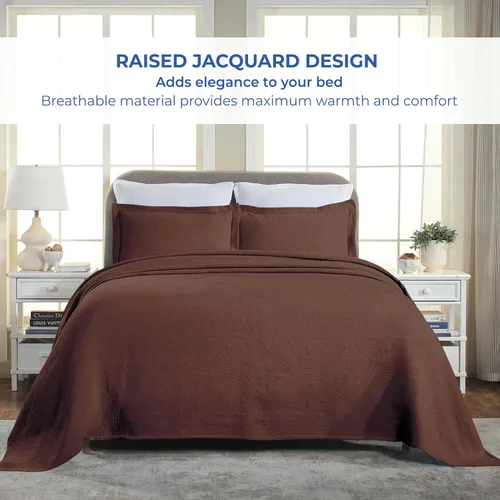 Vista 5 de Superior Juego de colcha de algodón de 2 piezas, diseño de círculos celtas, decoración de cama para el hogar, 1 funda de almohada, manta