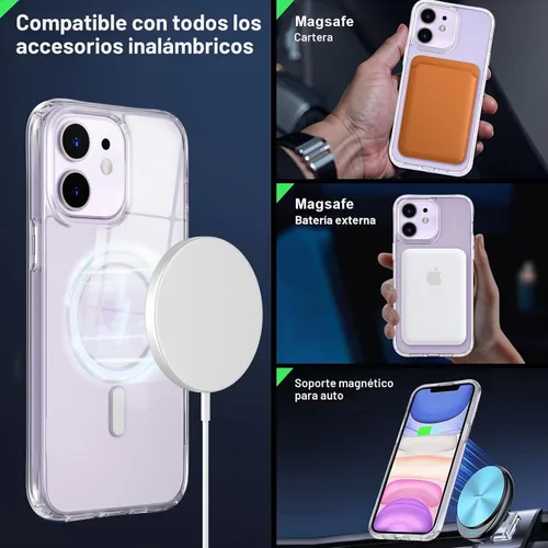 Vista 2 de MOCCA - Funda transparente para iPhone 11, transparente transparente (A-Clear)