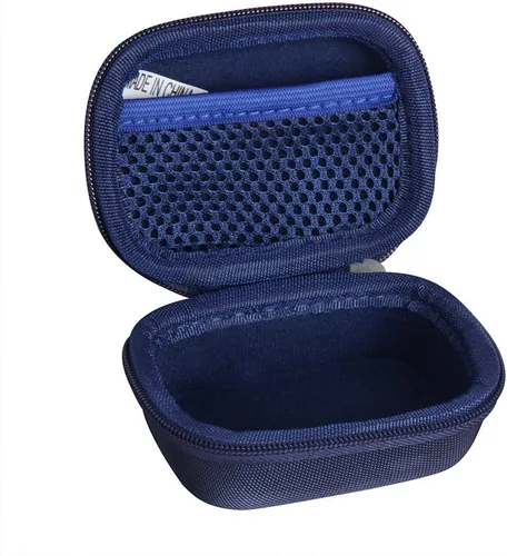 Vista 3 de Hermitshell Estuche rígido de viaje para JBL Vibe Beam, auriculares inalámbricos con sonido JBL Deep Bass (azul)