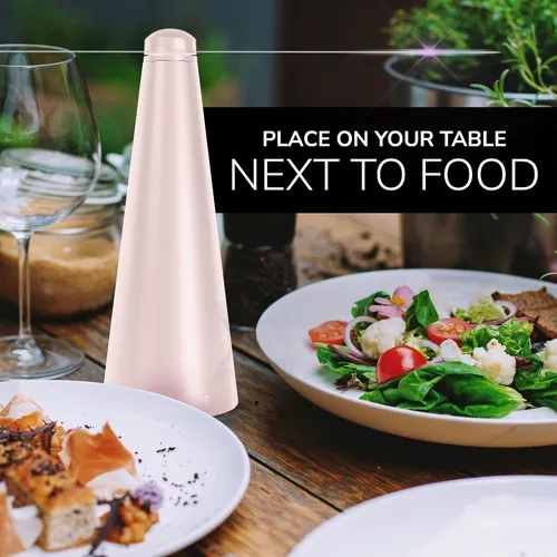 Vista 5 de Ventiladores Antimoscas para Mesas de Modern Lyfe - Alimentados por Batería AA y USB - Matamoscas Accesorio para Acampar al Aire Libre o para Comida