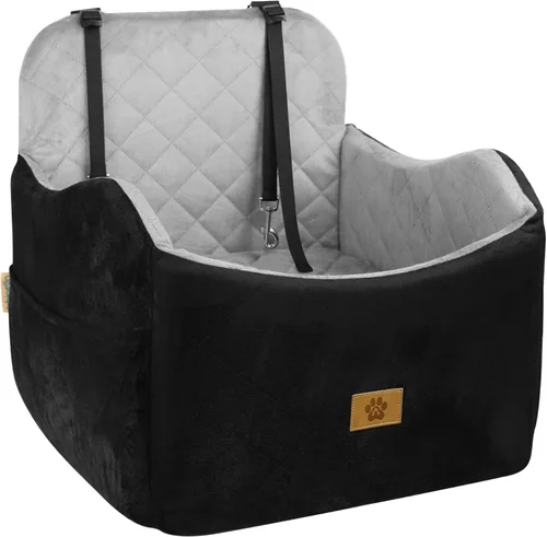 Vista 11 de Asiento de automóvil para perros pequeños/medianos, desmontable y lavable, asiento elevador de perro de menos de 35 libras, espuma viscoelástica