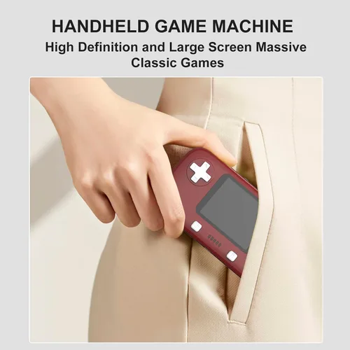Vista 7 de Máquina de juego con 400 juegos clásicos FC Consola de juegos de mano, pantalla a color de 2.8 pulgadas, soporte para salida de TV, regalo