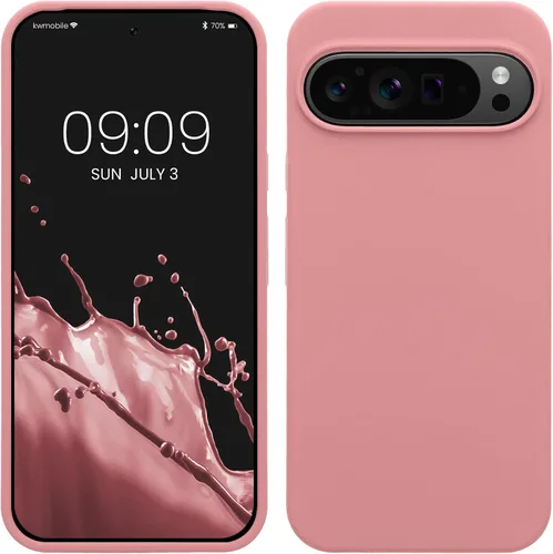 Vista 224 de kwmobile Funda Compatible con Google Pixel 6 Pro - Funda de Teléfono de Silicona TPU con Acabado Suave - Azul Caribe