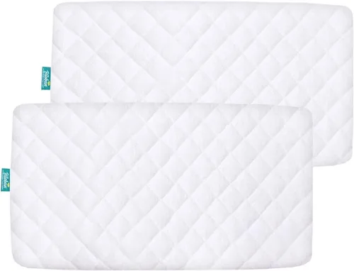 Vista 9 de Funda de colchón para moisés compatible con Halo Moisés giratorio, Glide, Serie Premiere & Luxe Sleeper, protector de colchón impermeable, paquete