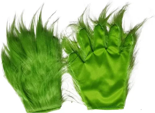 Vista 2 de La Máscara de Cosplay de Navidad, Máscara de Látex para Adulto de Navidad, Máscara de Cosplay Verde