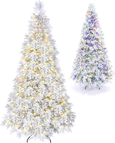 Vista 18 de GOFLAME Árbol de Navidad preiluminado de 7.5 pies con control remoto 3-Verde