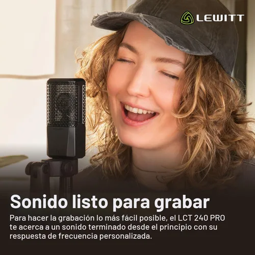 Vista 3 de LEWITT LCT 240 Pro - Micrófono de condensador de diafragma grande Negro