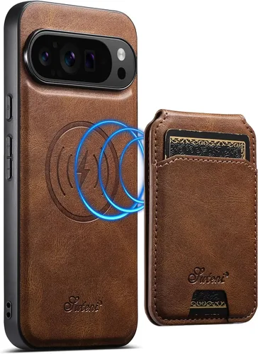 Vista 10 de PASNEW Funda para Pixel 9 Pro XL, Cartera de Cuero Premium con Soporte para Tarjetas [3 Tarjetas] con Soporte Plegable y Cubierta Magnética
