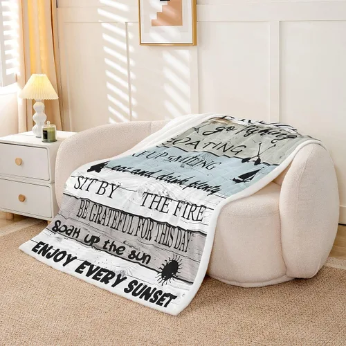 Vista 19 de Erosebridal Manta náutica de ancla, forro polar con brújula oceánica de 40 x 50 pulgadas para niños, niñas, adolescentes, adultos, decoración