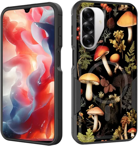 Vista 129 de Funda magnética para Galaxy A16 5G, [compatible con MagSafe] [protección contra caídas de grado militar] Funda resistente a prueba de golpes