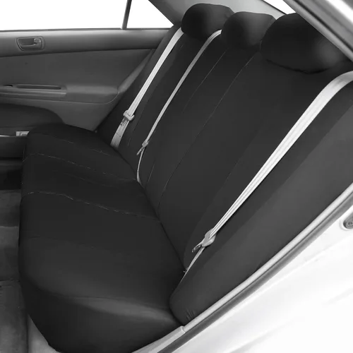 Vista 3 de [Usado] FH Group Juego completo de fundas de asiento de automóvil multiusos integradas para cinturón de seguridad con regalo, ajuste universal