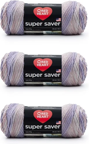 Vista 100 de Red Heart Hilo Super Saver, paquete de 3, camuflaje, 3