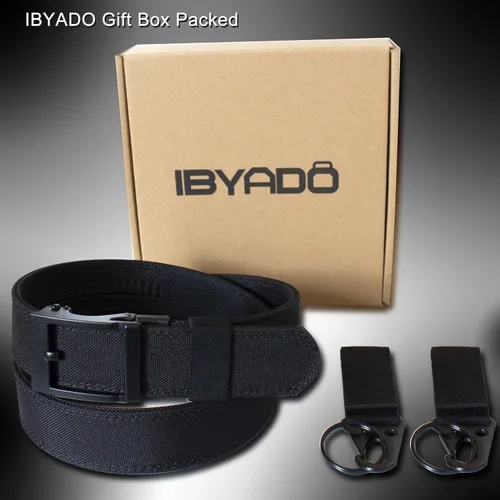Vista 6 de IBYADO Nylon Belt, EDC Belt, Concealed Carry Belt for Men, Ratchet Belts for Men, Gun Belts for Men Tactical