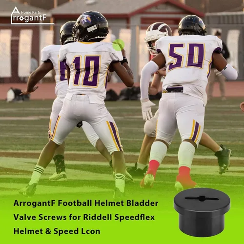 Vista 5 de Tornillos de válvula de vejiga de casco de fútbol para Riddell Speedflex y Speed Icon, 5 piezas de tapón de válvula de tornillo roscado de alto