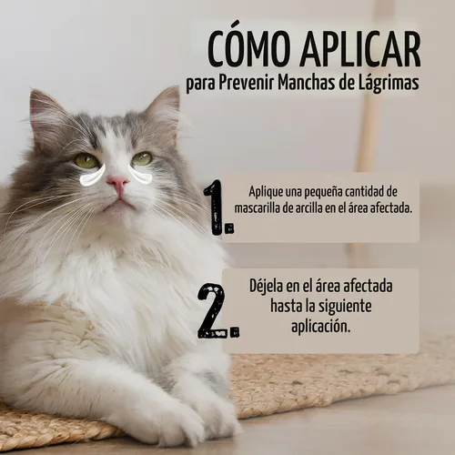 Vista 6 de Tauro Pro Line - Removedor de manchas de lágrimas natural para perros, máscara de arcilla, 1.69 onzas líquidas Fórmula de escudo suave, para ojos