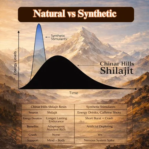 Vista 3 de Resina orgánica Shilajit pura probada en laboratorio con 75% más de ácido fúlvico, más de 85 minerales traza de Himalaya de 17,000 pies, energía