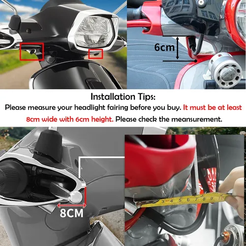 Vista 2 de Deflector de Pantalla de Viento para Motos Deportivas y Scooters, Parabrisas para Piaggio Vespa LX 150 125 50 LX125 LX150 LX50 GT200 GT 200 GTS250