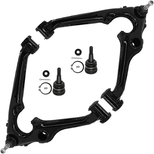 Vista 175 de Detroit Axle - 4 piezas de brazos de control traseros para Ford C-Max, Focus, Mazda 3 5, Volvo C30, C70, S40, V50, 4 brazos de control superiores e