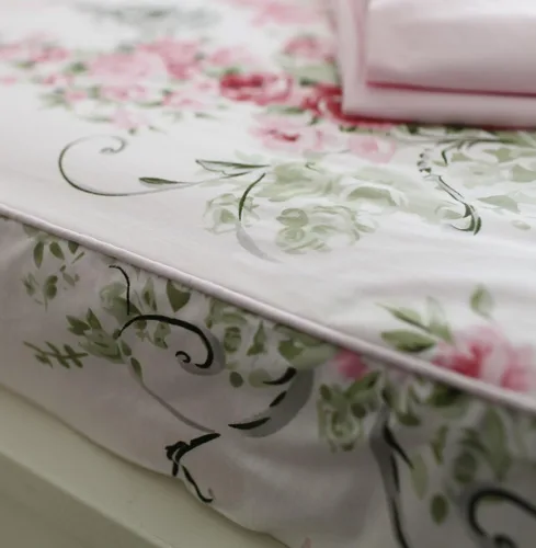 Vista 4 de FADFAY - Juego de sábanas con diseño floral, bolsillo profundo y 100% algodón, 4 piezas