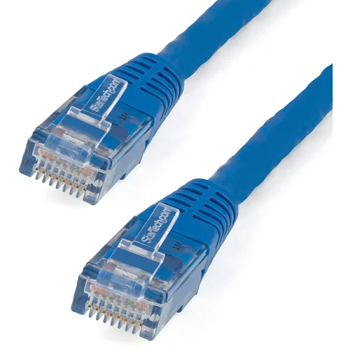 Vista 46 de StarTech. com Cable Ethernet CAT6 de 1 pie – Cable Ethernet CAT 6 Gigabit negro -650MHz 100W PoE++ RJ45 UTP moldeado Categoría 6 Network/Patch Cord